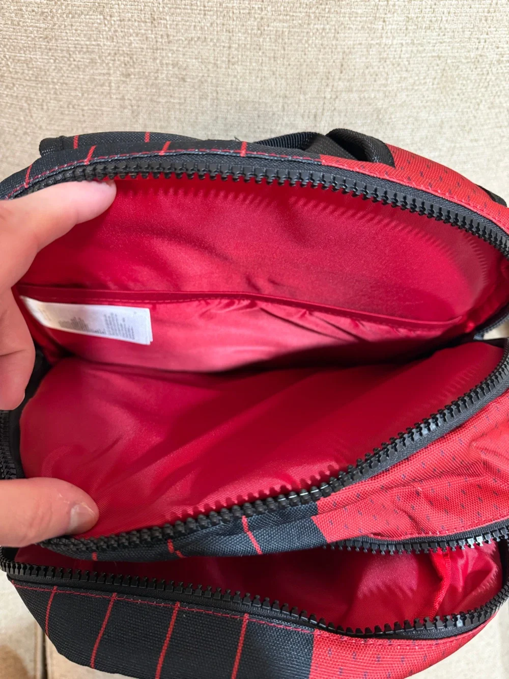 New Nike x Air Jordan Backpack Playoff Edition Red Black Large